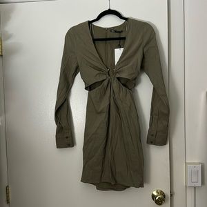 Brand New long sleeve Zara dress with cutouts
